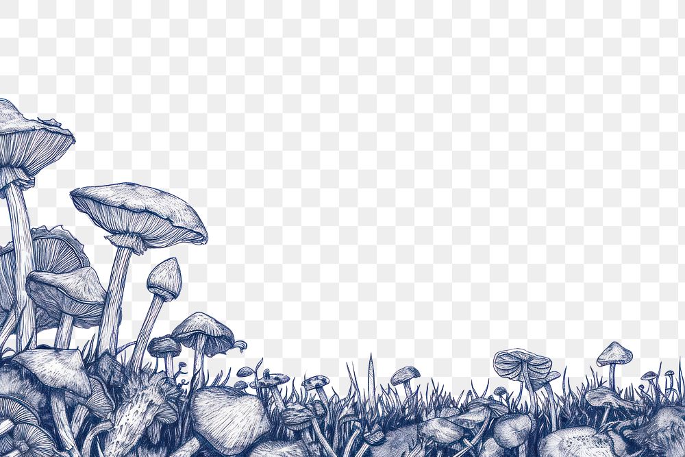 PNG Drawing fungus sketch plant