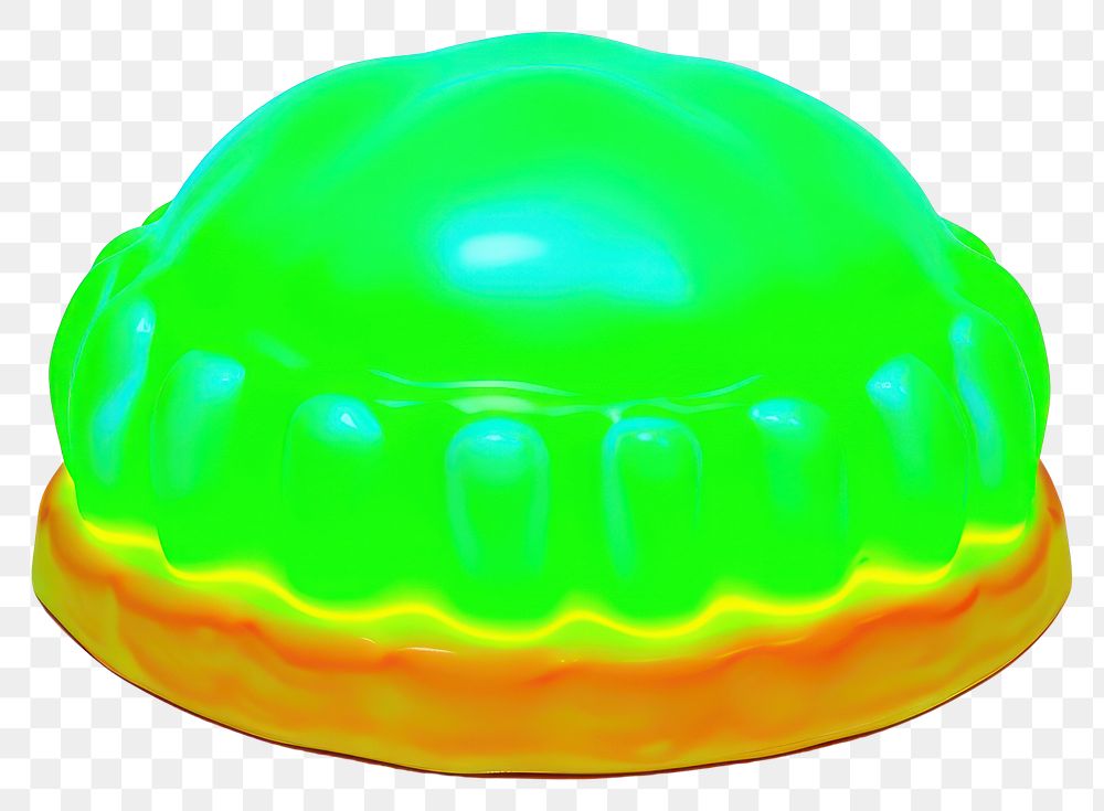 PNG  Surrealistic painting of green neon pumpkin pie food white background clothing.