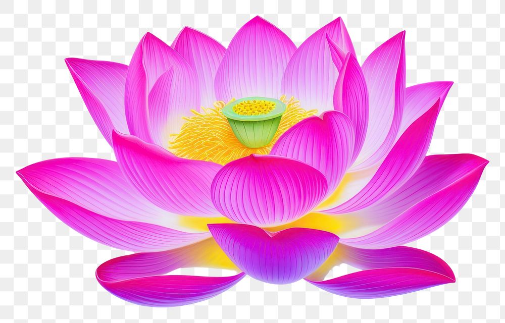 PNG  Surrealistic painting of lotus flower purple petal.