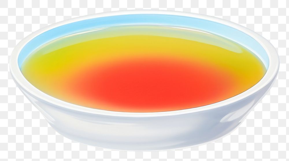PNG  Surrealistic painting of soup bowl white background refreshment.
