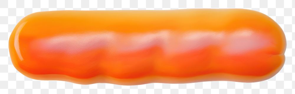 PNG  Surrealistic painting of sausage ketchup food white background.
