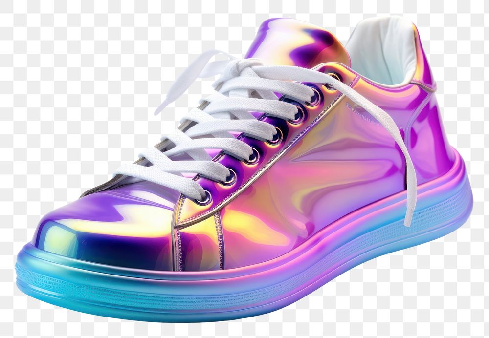 PNG Sneakers iridescent footwear shoe 