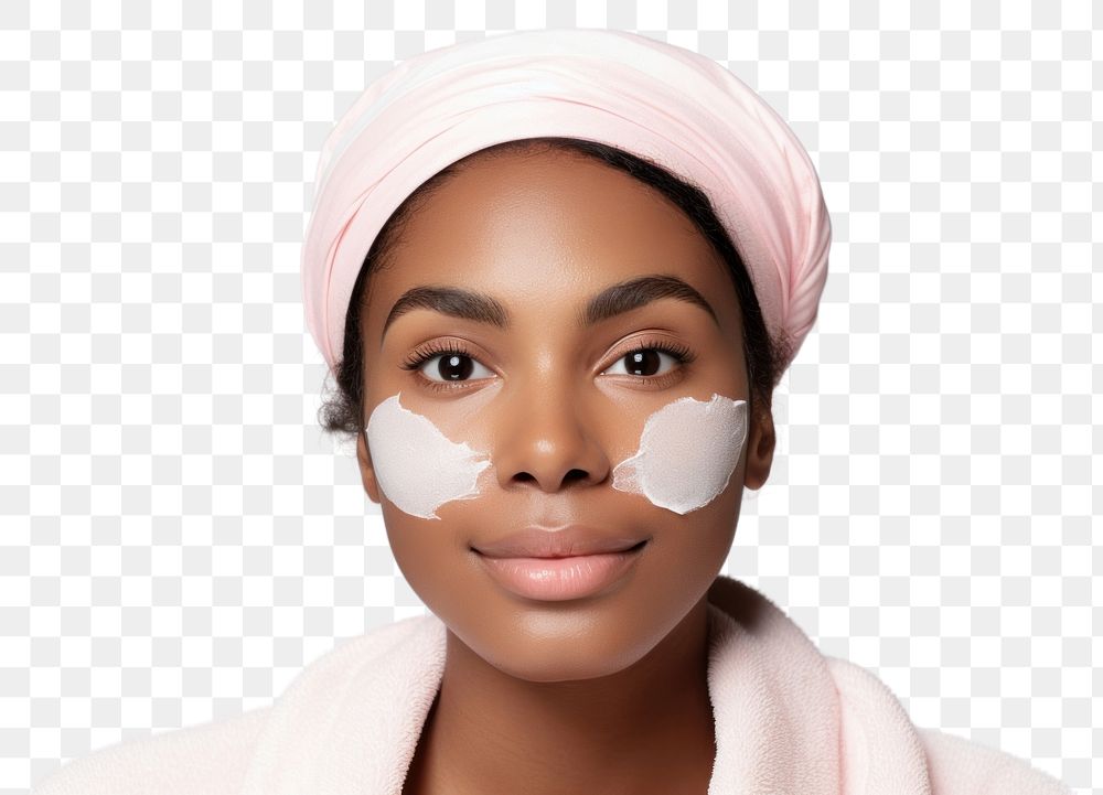 PNG Young beautiful african american in skincare and beauty routine portrait adult photography.