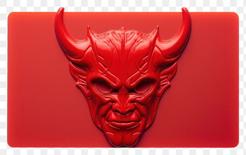 PNG  Devil representation creativity portrait horned. AI generated Image by rawpixel.