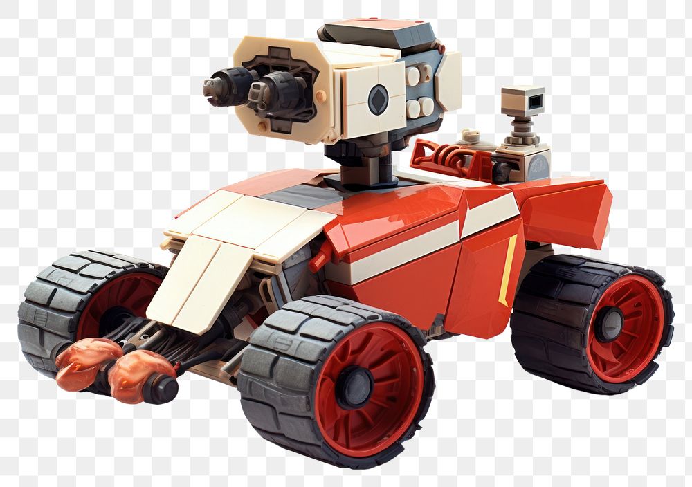 PNG  Mars Rover vehicle robot toy technology machine. AI generated Image by rawpixel.