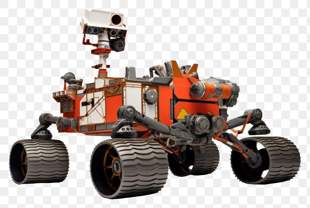 PNG Mars Rover vehicle robot white background transportation technology. 