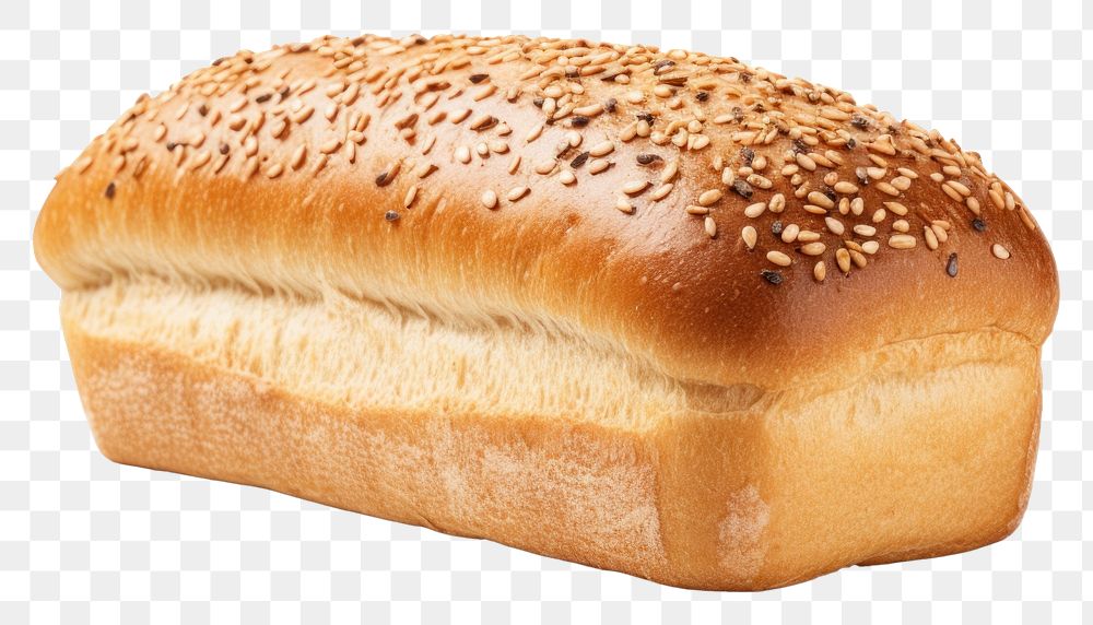 PNG Sesame seeds Loaf of bread food bun.