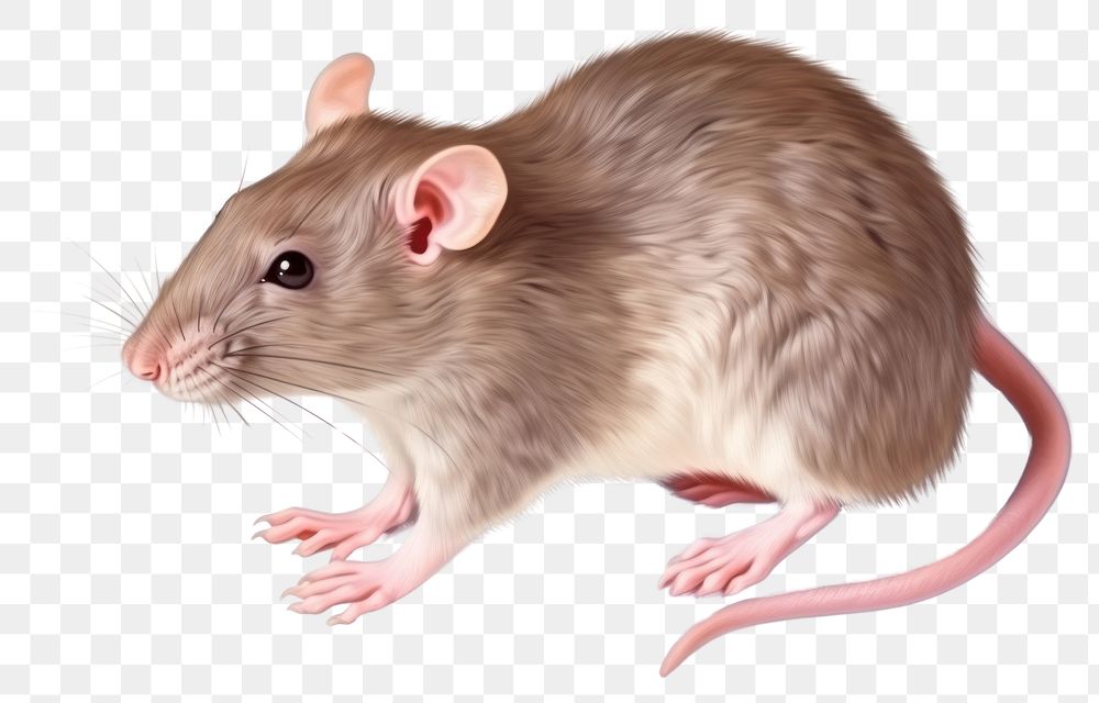 PNG  Rat animal rodent mammal. AI generated Image by rawpixel.