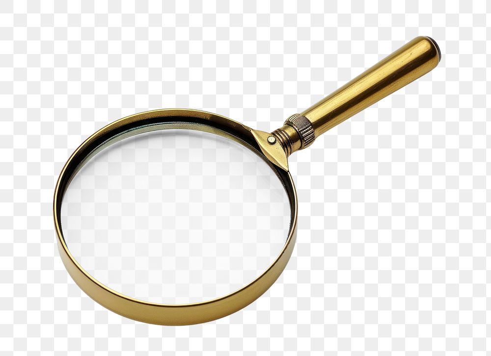 PNG Magnifying glass magnifying white background reflection.