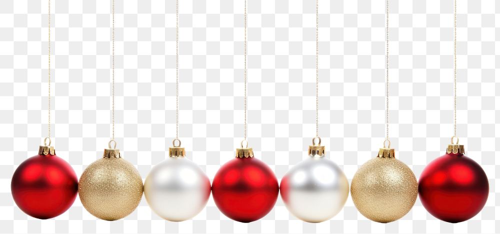PNG  Christmas decorations with baubles christmas jewelry christmas decoration.