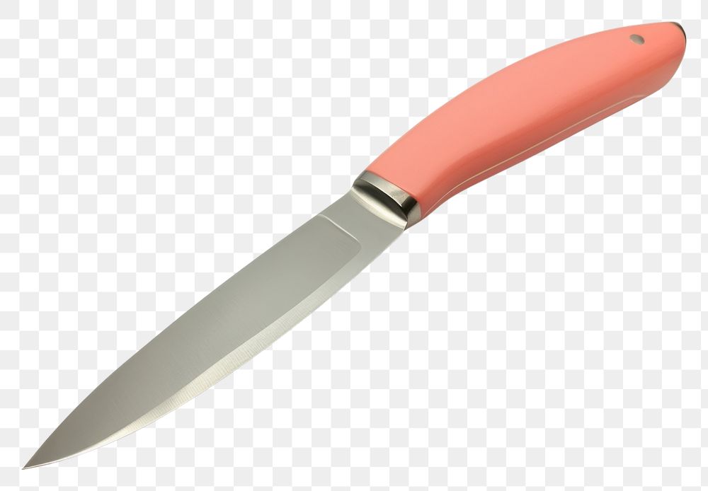 PNG Salmon color ceramic knife weapon dagger blade.