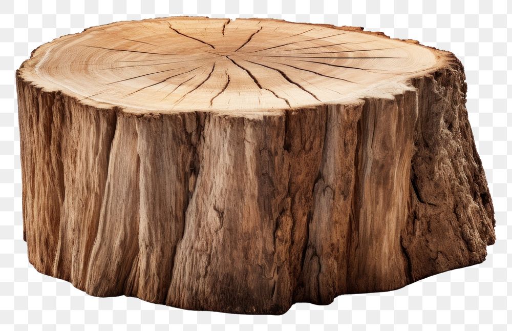 PNG Tree stump plant wood white background.
