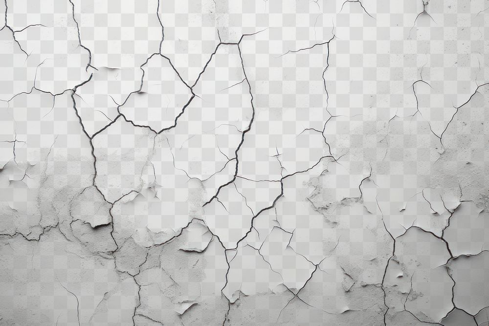 PNG Cracked concrete white wall backgrounds