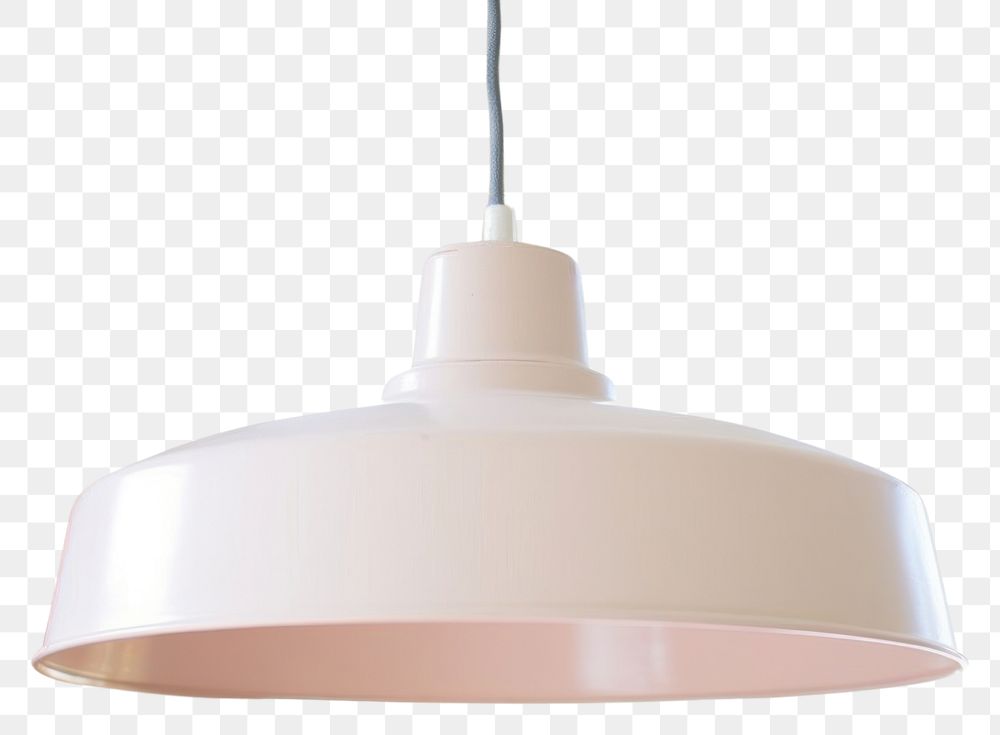 PNG Retro pastel pink pendant lamp lampshade white illuminated.