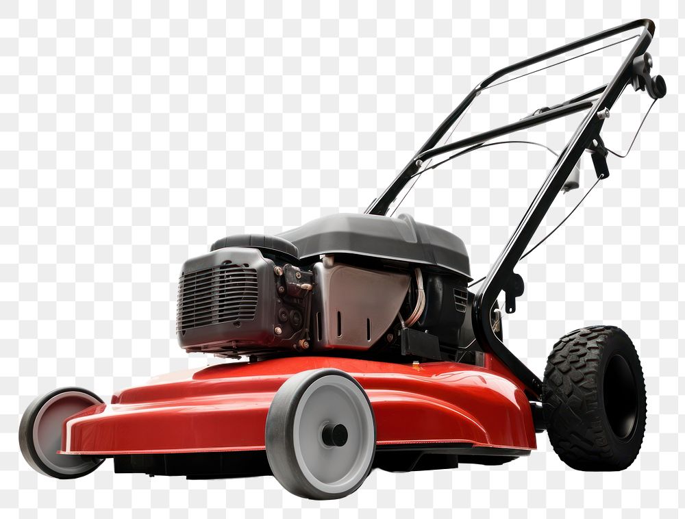 PNG  Lawn mower grass tool white background. AI generated Image by rawpixel.