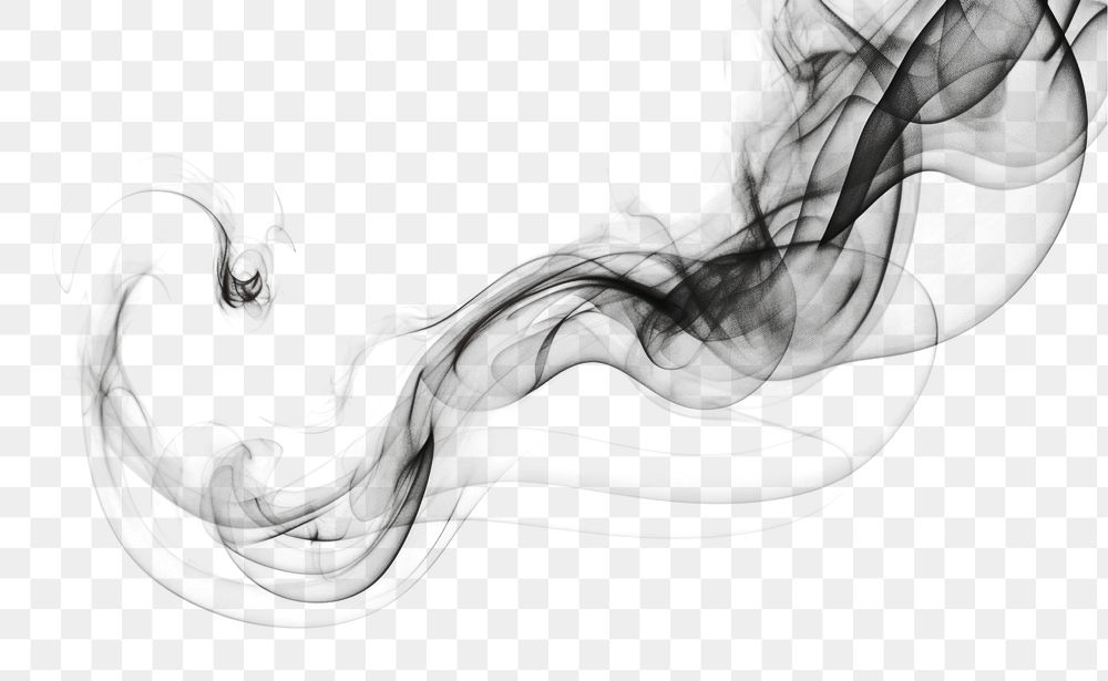 PNG Smoke drawing sketch white. AI generated Image by rawpixel.