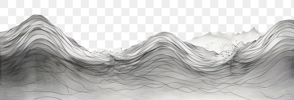PNG Water drawing sketch tranquility. AI generated Image by rawpixel.
