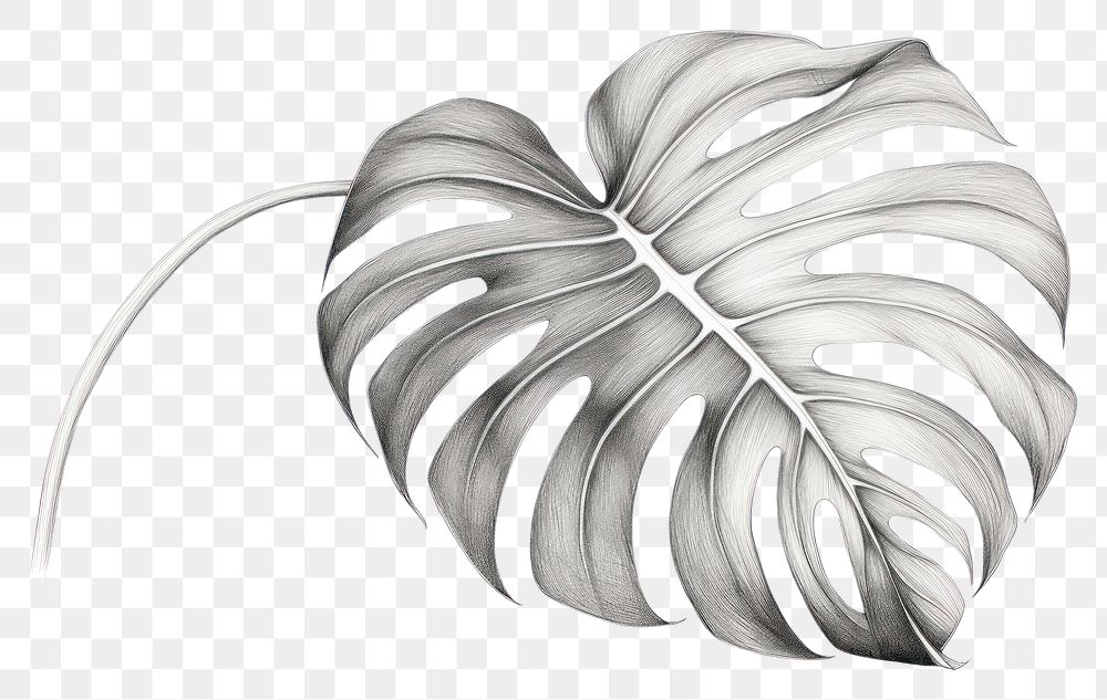 PNG Monstera drawing sketch plant. AI generated Image by rawpixel.