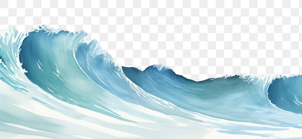 PNG Ocean wave border backgrounds nature water.