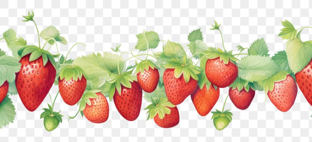 PNG Strawberry border fruit plant food.
