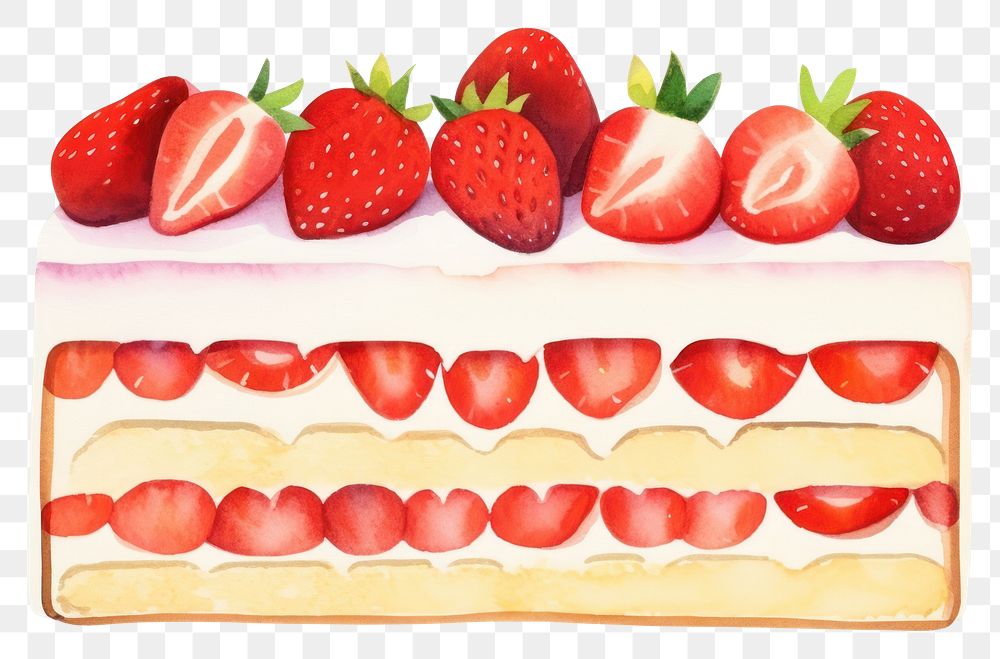 PNG Strawberry short cake border dessert fruit food.