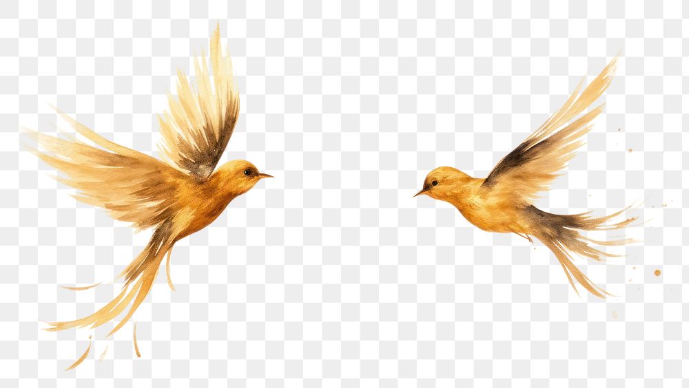 PNG  Birds animal flying white background. AI generated Image by rawpixel.