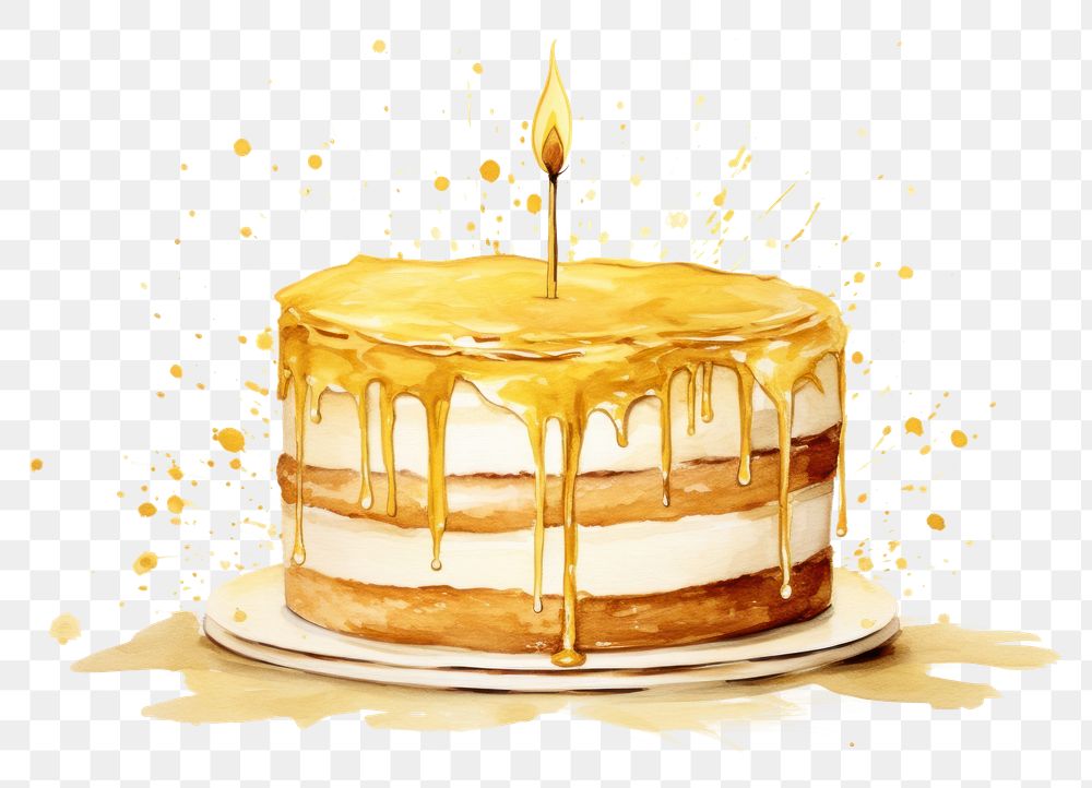 PNG  Birthday cake dessert food anniversary. AI generated Image by rawpixel.