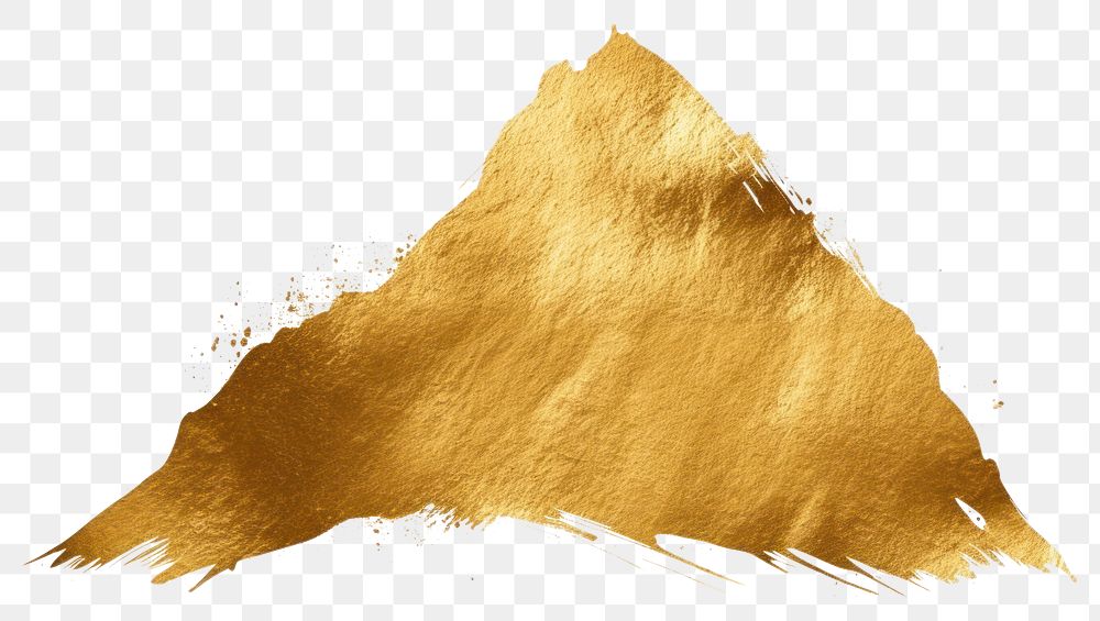 PNG  Mountain gold ink white background. AI generated Image by rawpixel.