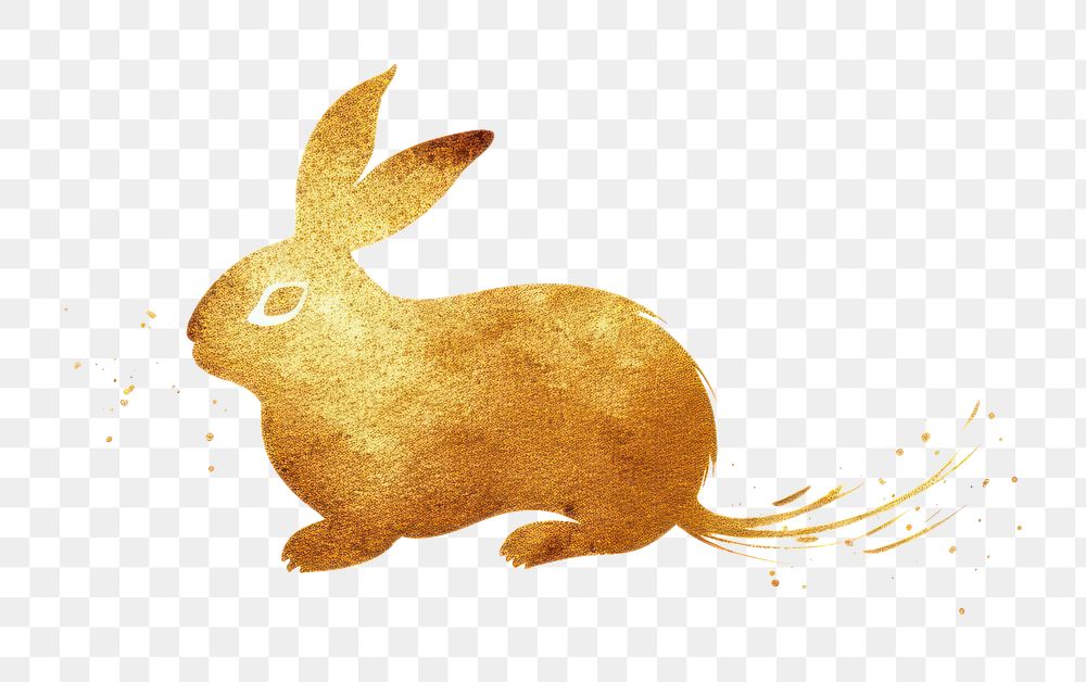 PNG  Rabbit outline animal rodent. AI generated Image by rawpixel.