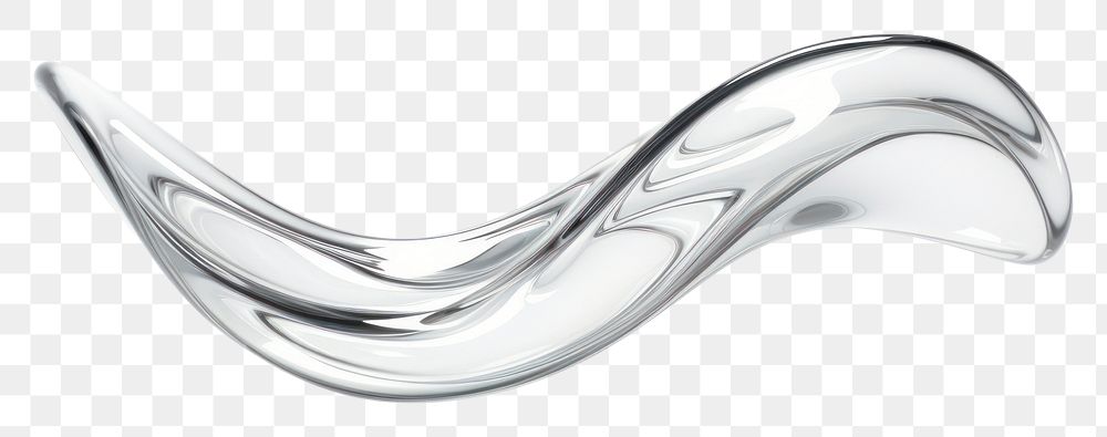 PNG  Glass silver white line.