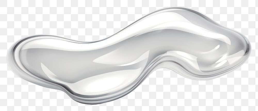 PNG  Transparent glass fluid shape silver simplicity porcelain.