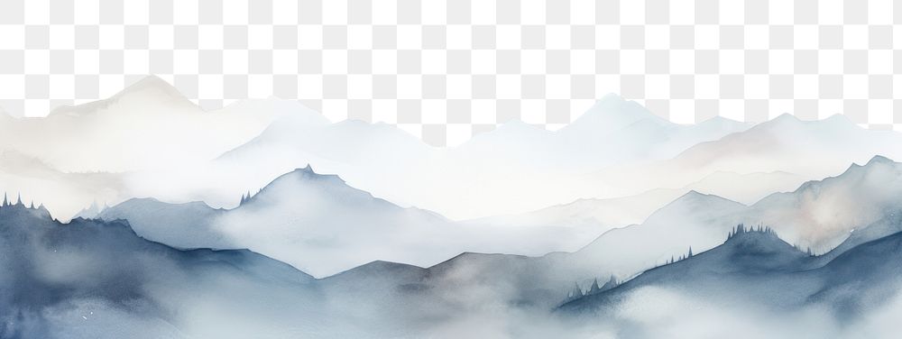 PNG Mountain landscape nature fog