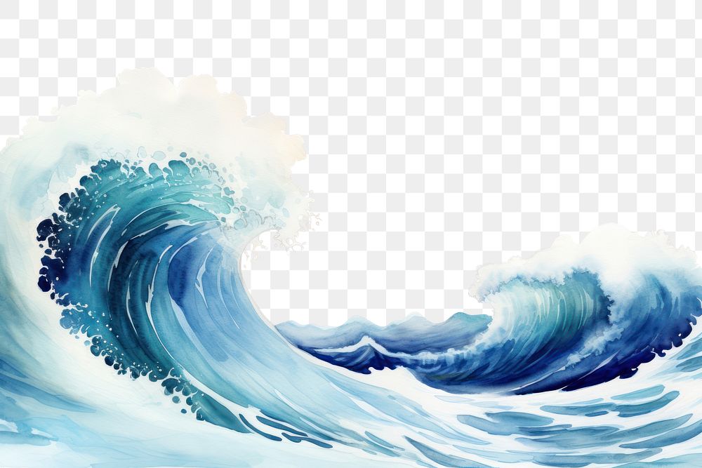 PNG Sea wave nature ocean water