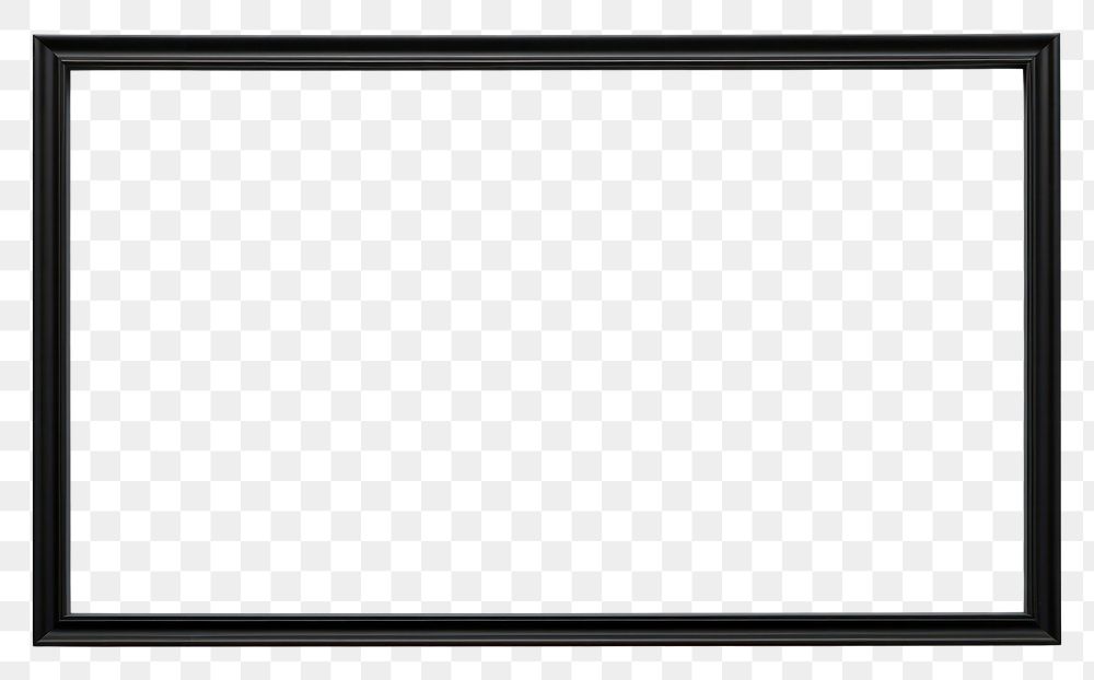 PNG  Minimal black backgrounds screen frame.