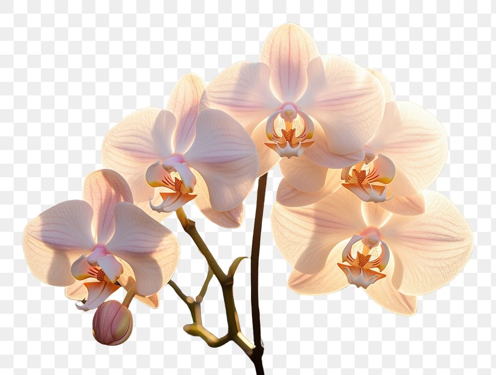 PNG Orchid flower blossom plant inflorescence. AI generated Image by rawpixel.