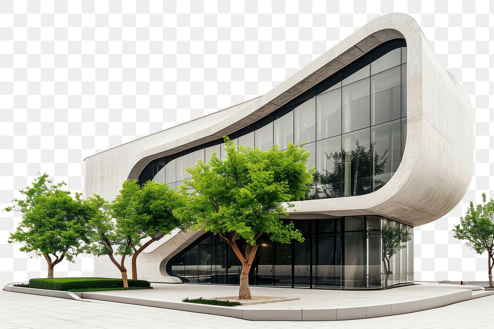 PNG  Modern architecture design building plant city.