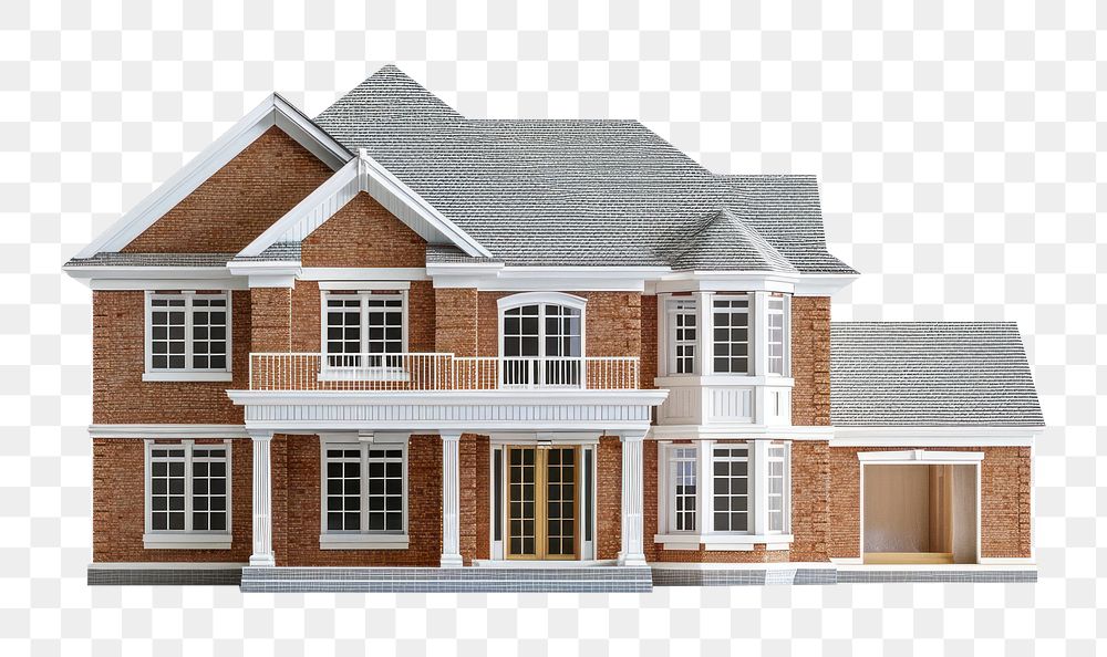 PNG  American masonry construction house architecture building white background.