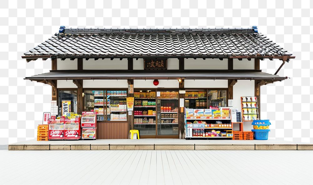 PNG  Local japanese Grocery store architecture building grocery store.