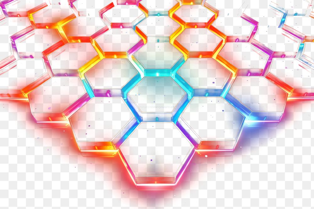 PNG Hexagon light backgrounds technology.