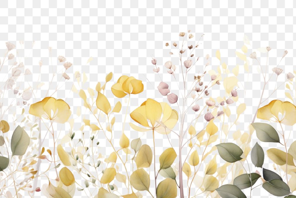 PNG Minimal gold leaves backgrounds pattern nature.