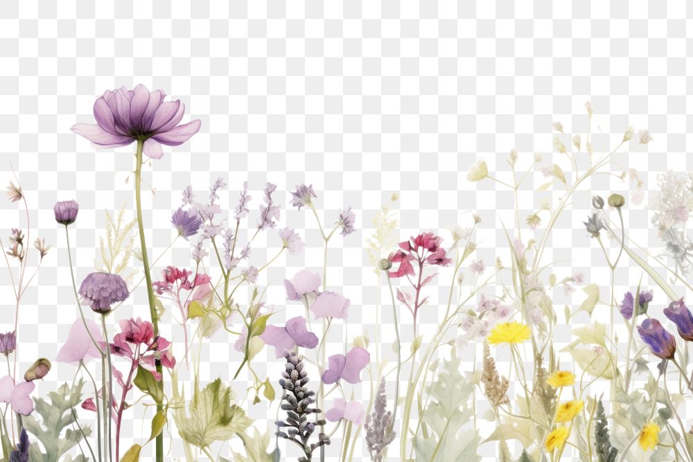 PNG Minimal purple flowers nature backgrounds outdoors.