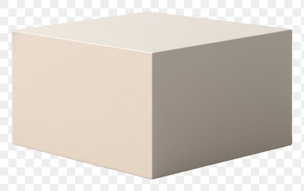 PNG Box mockup furniture carton white.