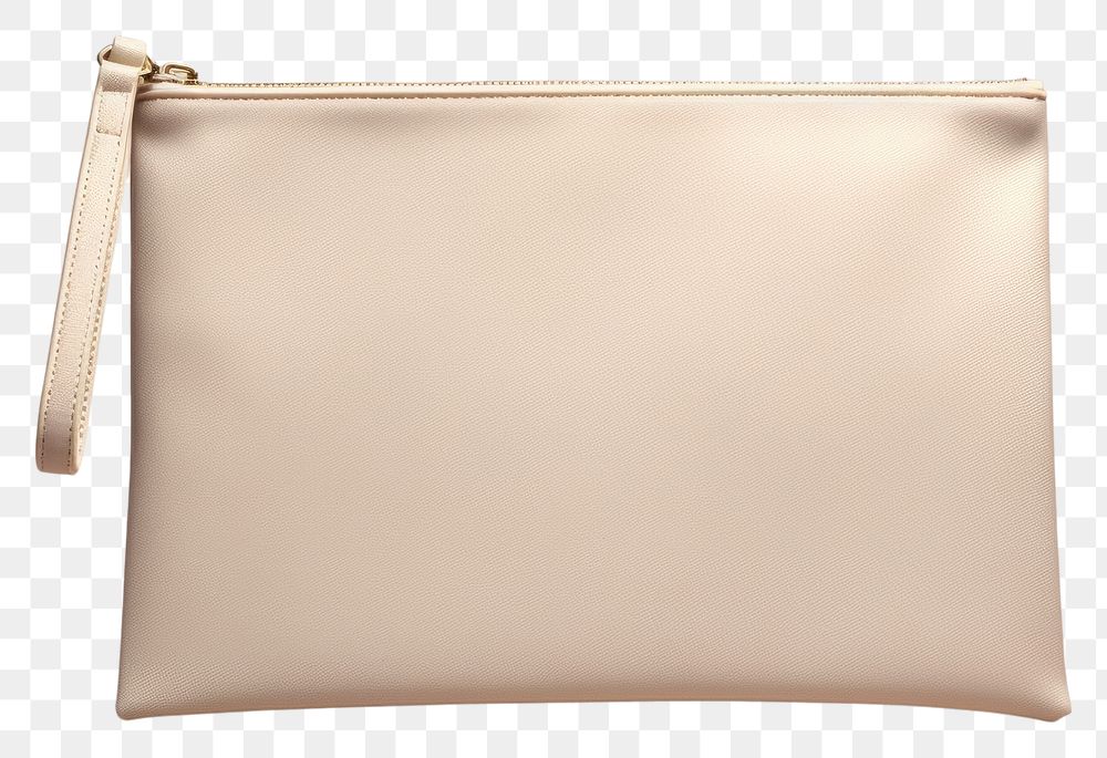PNG Pouch bag mockup handbag white accessories.