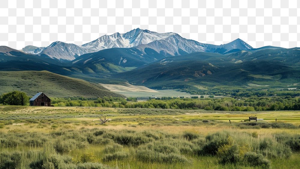 PNG Colorado in America landscape grassland mountain.