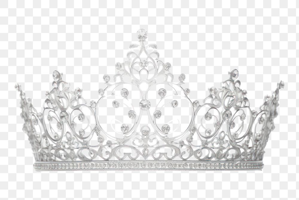 PNG Crown tiara white background accessories.