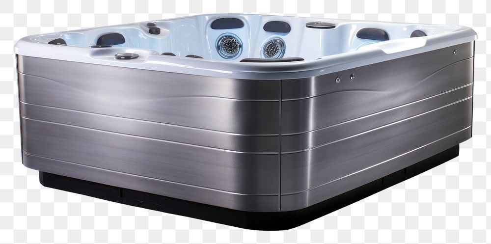 PNG Jacuzzi bathtub white background relaxation.