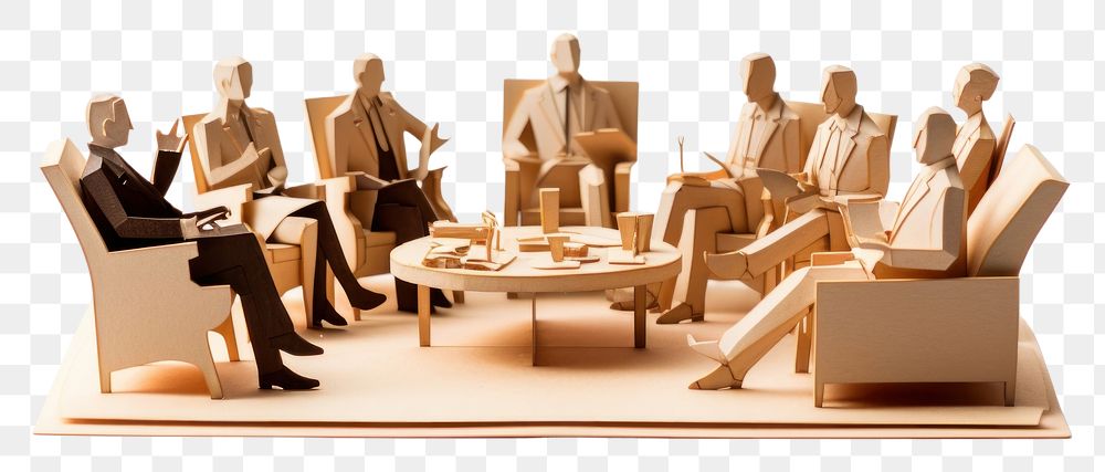 PNG  Business meeting furniture table chair.
