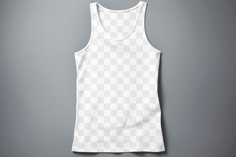 Tank top png transparent mockup