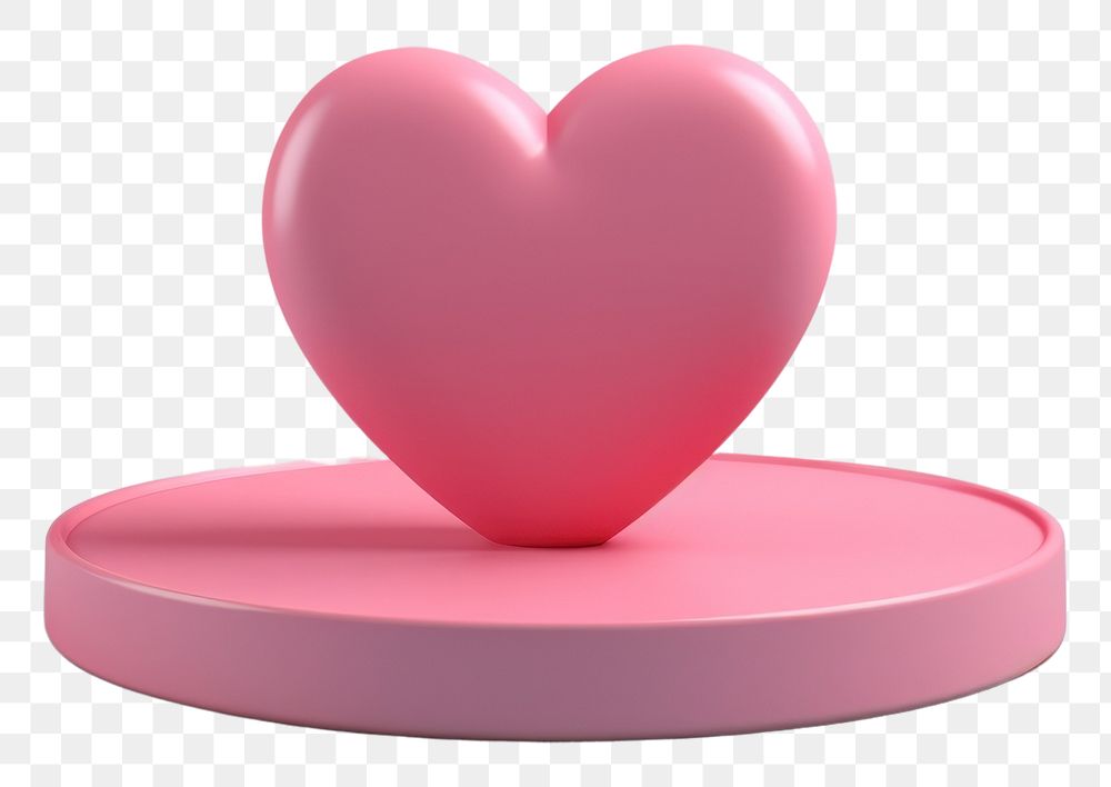 PNG  Podium decorated heart floating in the air investment fondant balloon.