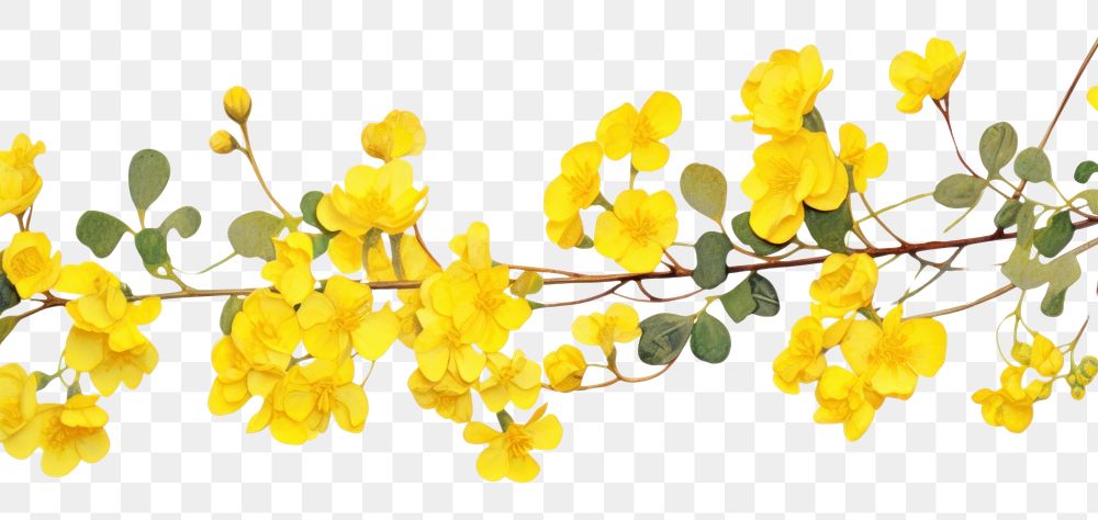 PNG Yellow flowers blossom nature plant.